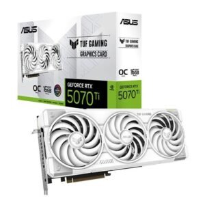 ASUS NVIDIA GeForce RTX 5070 Ti TUF Gaming Overclocked Triple Fan 16GB GDDR7 PCIe 5.0 Graphics Card