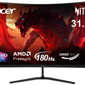 Acer Nitro ED323QU P1bmiipx 31.5″ 1000R Curved WQHD(2560 x 1440) Zero Frame Gaming Monitor