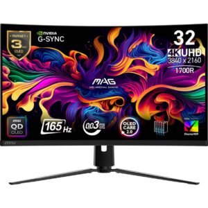 MSI 32″ 165Hz OLED UHD Gaming Monitor Adaptive Sync MAG 321CUP QD-OLED