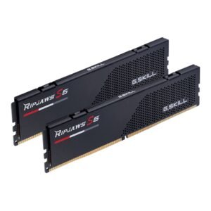 G.Skill Ripjaws S5 64GB (2 x 32GB) DDR5-6000 PC5-48000 CL36 Dual Channel Desktop Memory Kit F5-6000J3636F32GX2-RS5K – Black