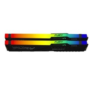 Kingston FURY Beast RGB 32GB (2 x 16GB) DDR5-6000 PC5-48000 CL30 Dual Channel Desktop Memory Kit